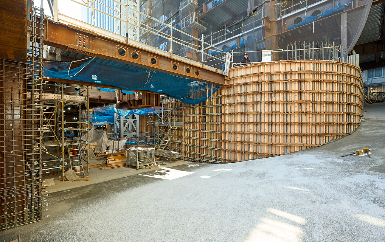 Underground construction is also progressing smoothly.